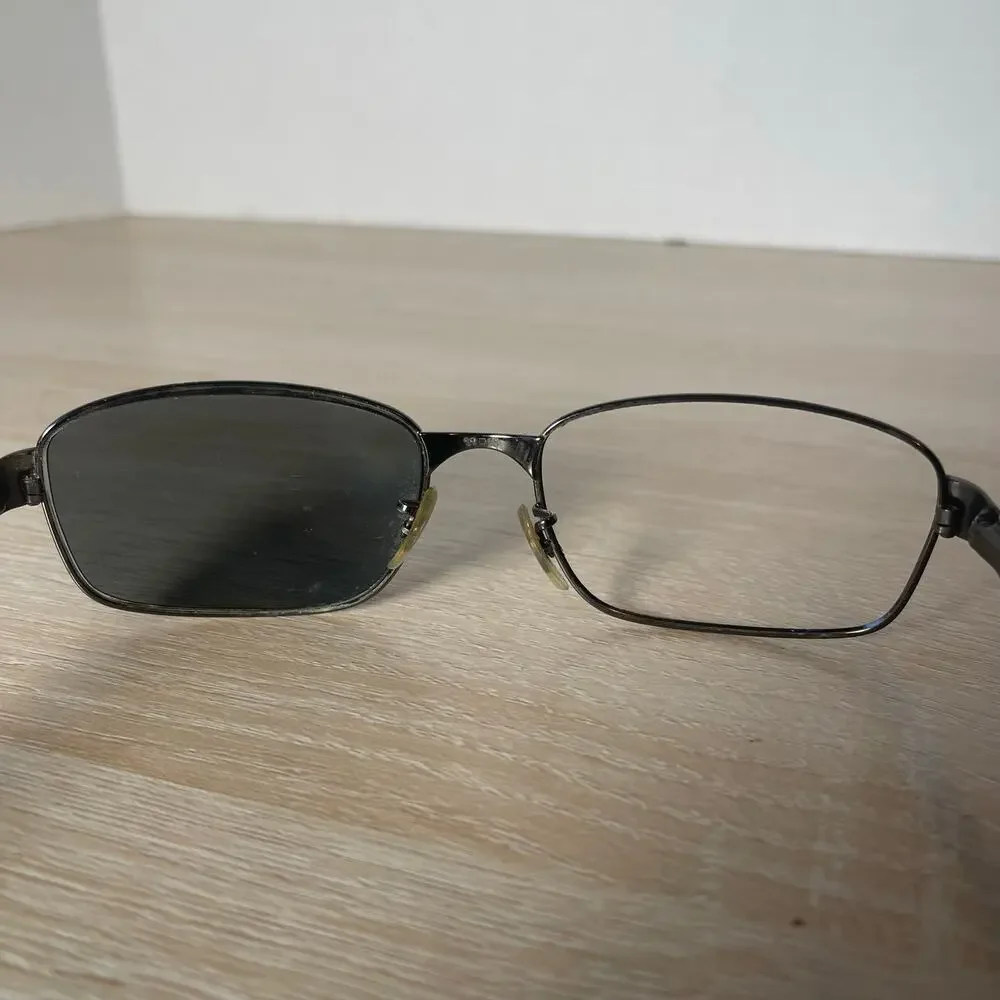 Ray-Ban RB3413 004 Sunglasses Silver Black FRAMES ONLY 59-18 3N Made in Italy - Picture 5 of 9